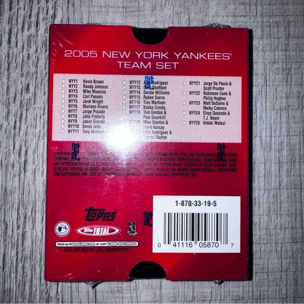 2005 Topps Total Sealed New York Yankees Team Set Derek Jeter MLB Posada Rivera - Picture 6 of 11